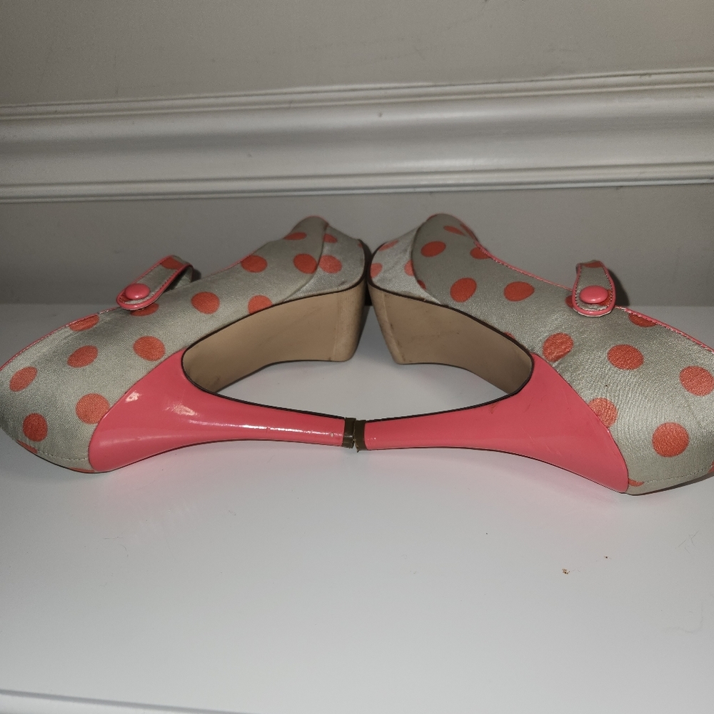 (SOLD) Madden Girl Lyons Coral Multi Heels - Picture 5 of 9